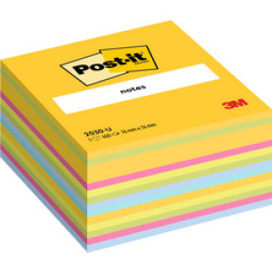Post-it plaknotities blok, 76×76 mm, ultra kleuren, 450 vel