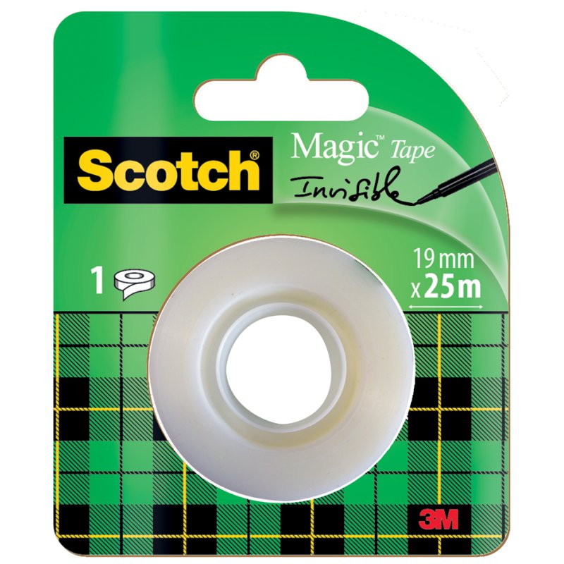 Scotch Magic plakband 810, onzichtbaar, 19 mm × 33 m