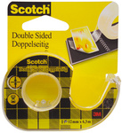 Scotch dubbelzijdig plakband 665, 12 mm × 6,3 m, inclusief handafroller