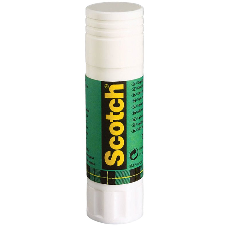 Scotch lijmstift 8g, oplosmiddelvrij, uitwasbaar, 5 stuks