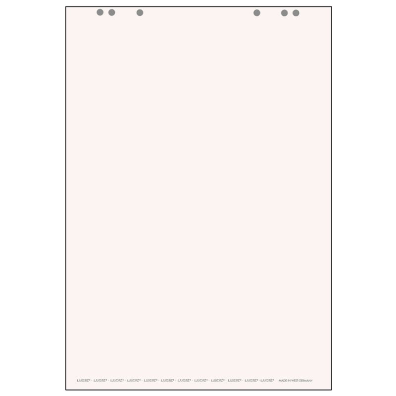 LANDRÉ bloc de conférence, 20 feuilles, blanc, 650 × 980 mm
