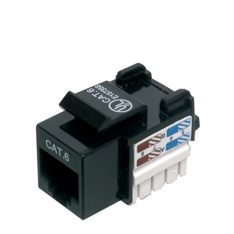 DIGITUS connecteur modulaire catégorie 6, noir, classe E, RJ45