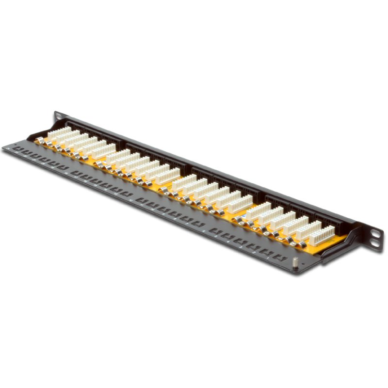 DIGITUS Panneau de brassage 19 pouces Cat.6, 48 ports, non blindé, noir