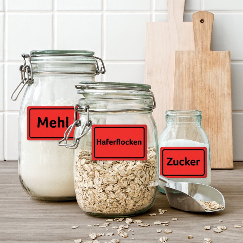 AVERY Zweckform neon-etiketten L7651Y-25, herverwijderbaar, neon-geel, 1625 stuks