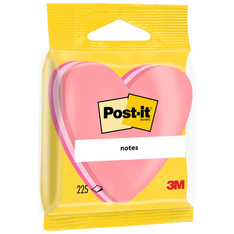 Post-it Notes adhésives forme bulle de dialogue, 70×70 mm, 3 couleurs, 225 feuilles