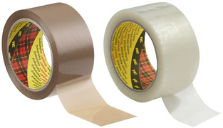 Scotch verpakkingsplakband 371, bruin, 75 mm × 66 m
