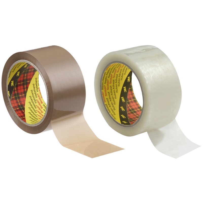Scotch ruban d'emballage 371, marron, 75 mm × 66 m