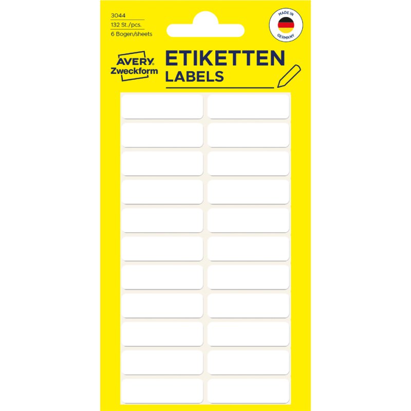 AVERY Zweckform étiquettes universelles, 20×8 mm, blanc, 234 pièces