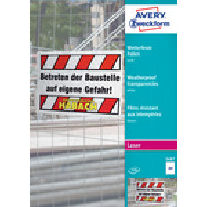 AVERY Zweckform transparante folies A4, wit gecoat, 0,13 mm, 100 stuks