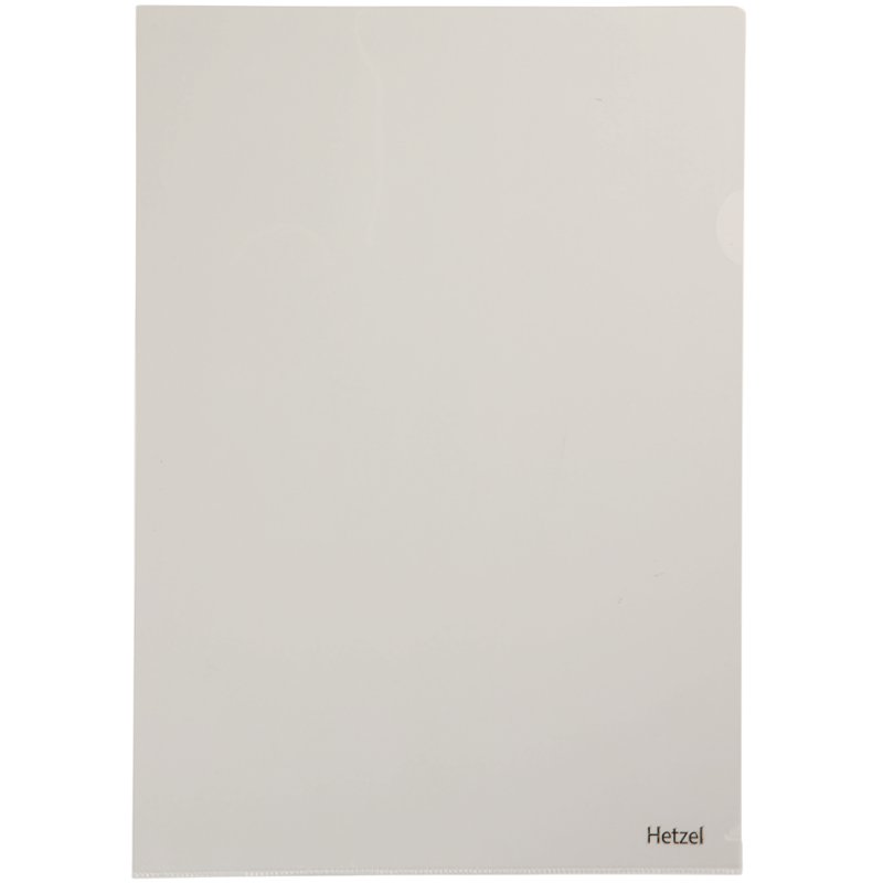 HETZEL documenthoezen Top Quality, A4, PVC transparant, 0,135 mm, 50 stuks