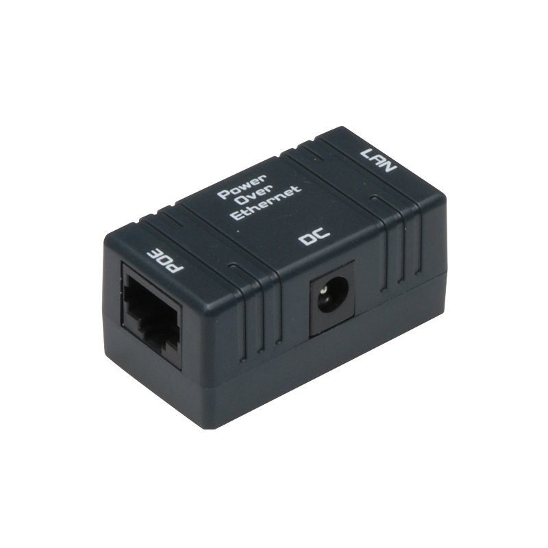 DIGITUS PoE-injectiekoppeling, passief, 2x RJ45, zwart