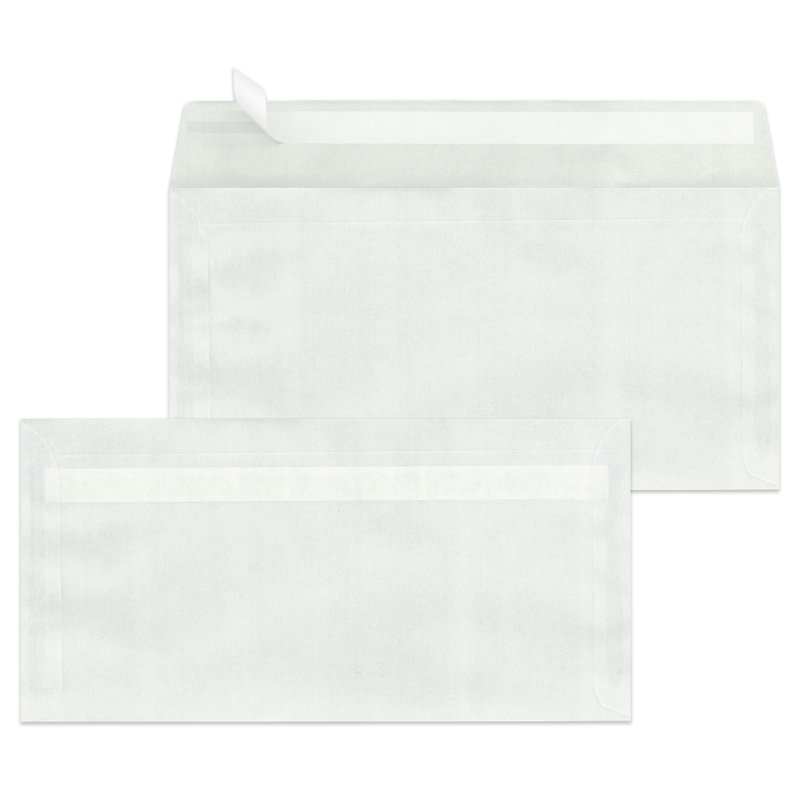 MAILmedia enveloppes DIN long, transparent, auto-adhésif, 1000 pièces