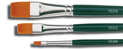 KREUL platte kwast hobbyline basis, nylon, maat 12, 12 mm