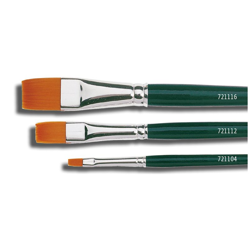 KREUL pinceau poils synthétiques Hobby-lijn Basisch, nylon, plat, taille 2