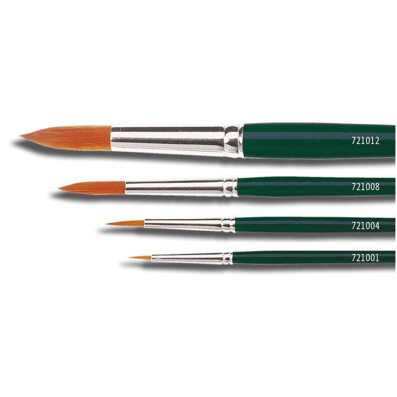 KREUL pinceau de loisir rond nylon, taille 6, poils nylon doré
