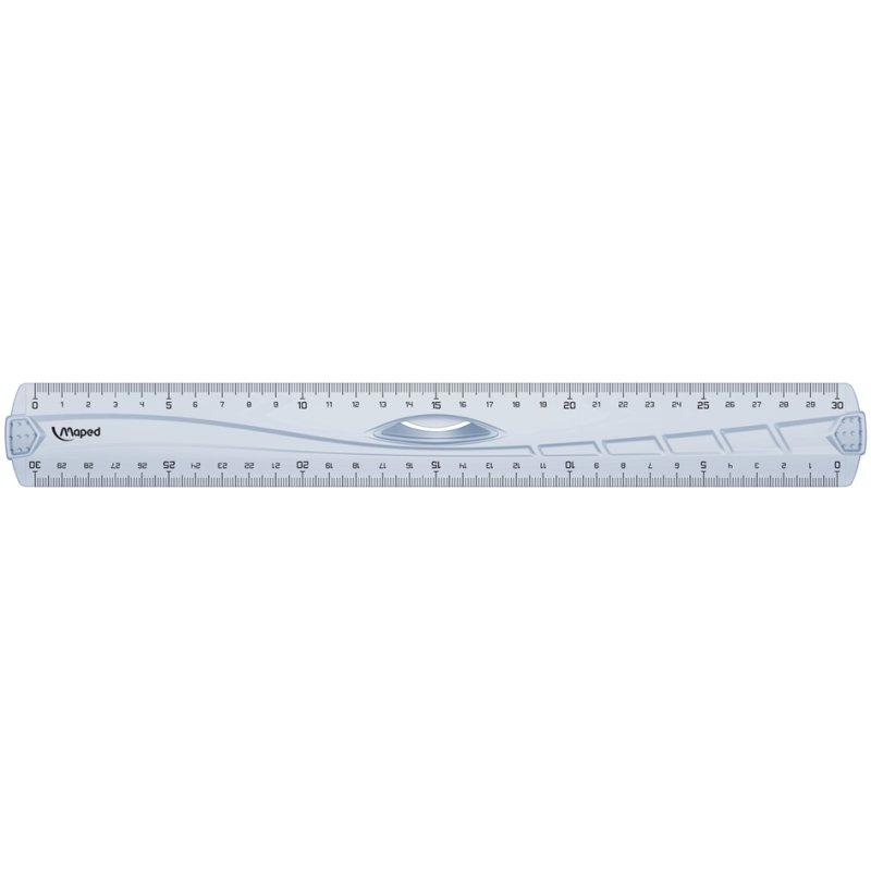 Maped règle plate géométrique, transparent, 200 mm, 20 pièces