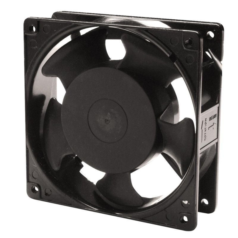 DIGITUS inbouwventilator voor dakmodule, 120 mm, zwart, 48 V