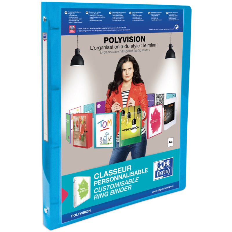 Oxford presentatie ringband POLYVISION, A4, 20 mm, diverse kleuren