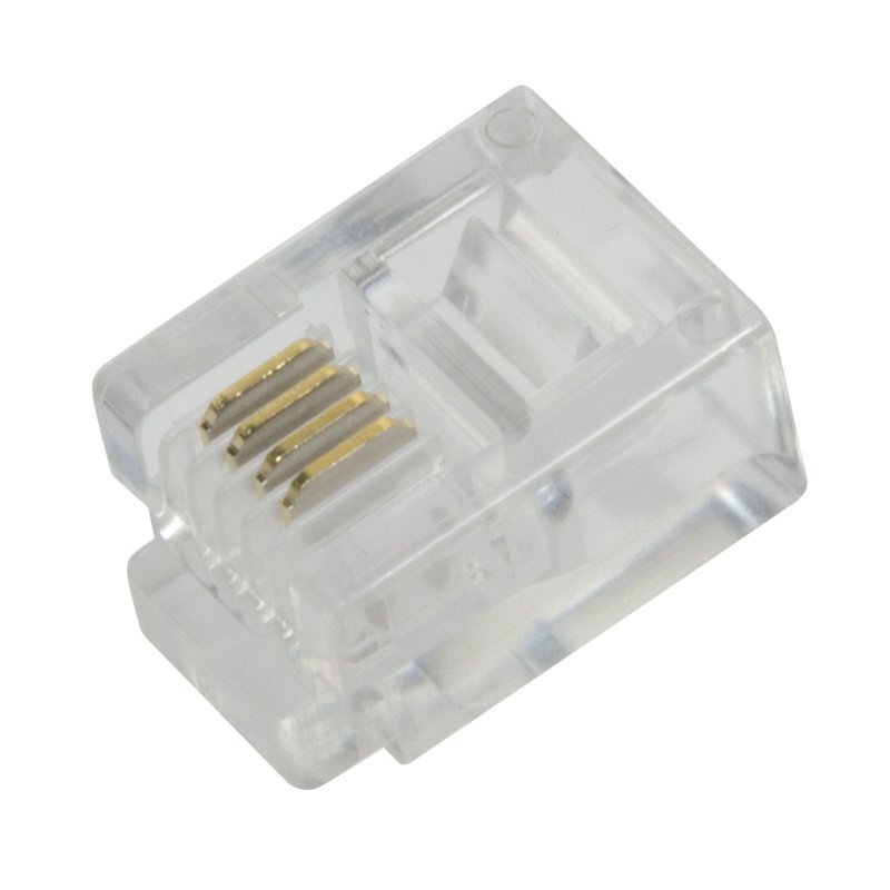 LogiLink Professional Connecteur RJ11, transparent, sans protection, 100 pièces