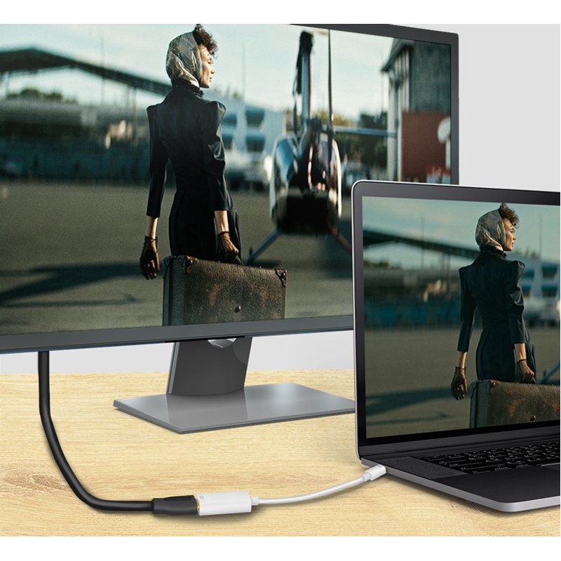 LogiLink Mini DisplayPort naar HDMI adapter, grijs, 100 mm