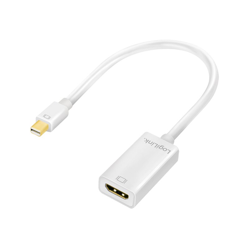 LogiLink Mini DisplayPort naar HDMI adapter, grijs, 100 mm