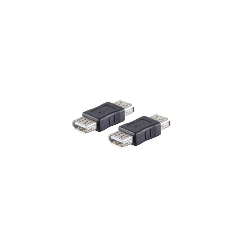 shiverpeaks USB adapter Basic, USB-A to USB-A, black, 480 Mbit/s