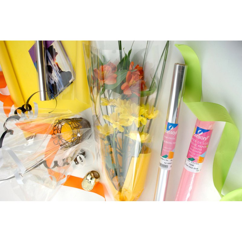 Canson papier cadeau transparent, 700 mm × 3 m, résistant à l'eau