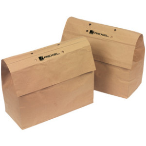 Rexel afvalzakken ShredMaster, recyclingpapier, bruin, 50 stuks