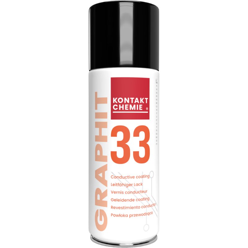KONTAKT CHEMIE grafietlak geleidend, zwart, 400 ml spuitbus
