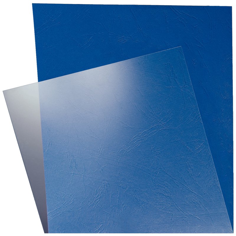 LEITZ feuilles de couverture A4, PVC transparent 0,18 mm, 100 pièces