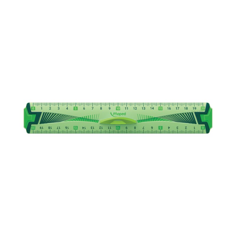 Maped règle flexible 20 cm, transparente, avec poignée
