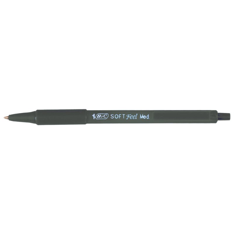 BIC stylo à bille rétractable Soft Feel, rechargeables, rouge, 0,32 mm