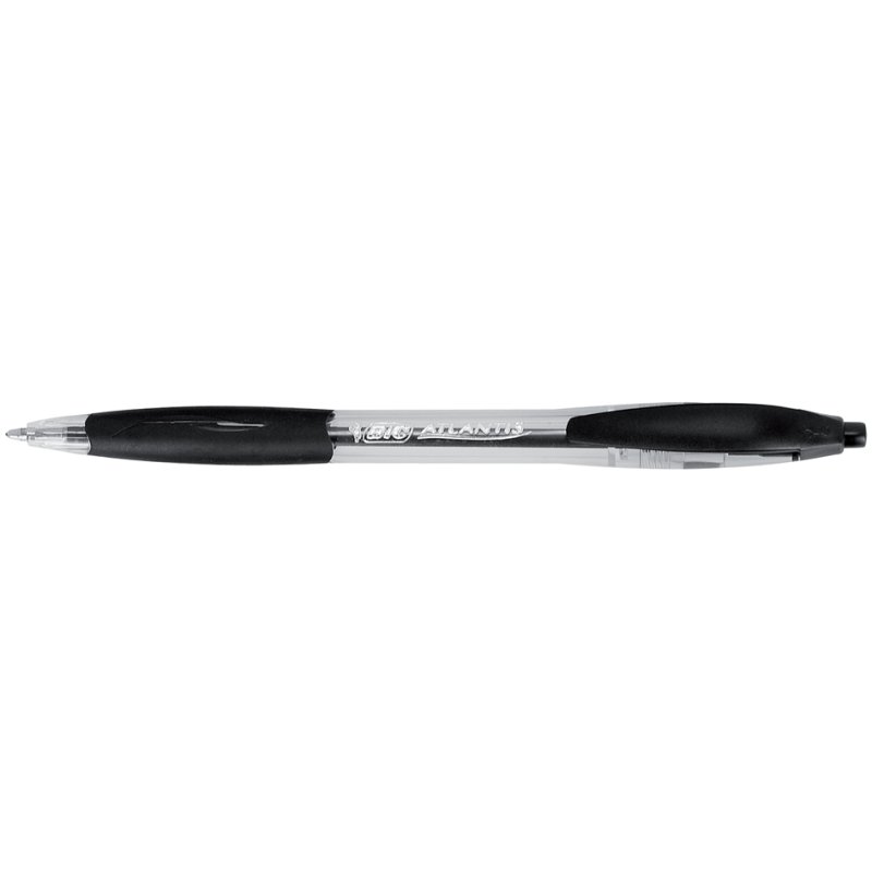BIC Atlantis Classic stylo à bille rétractable, recharge, noir, 0,4 mm