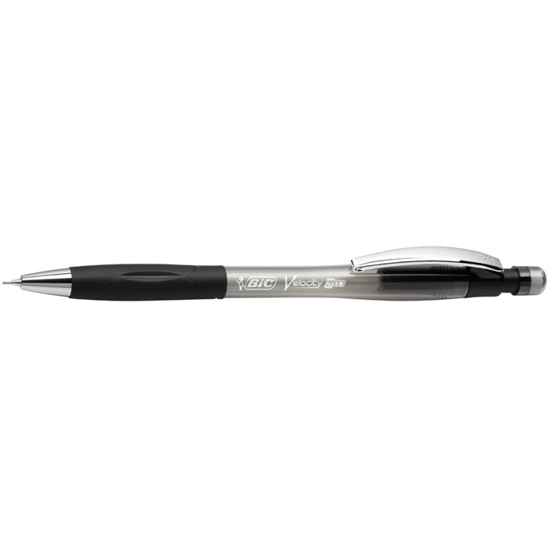 BIC porte-mine Velocity Pro, 0,5 mm, transparent/gris clair, HB