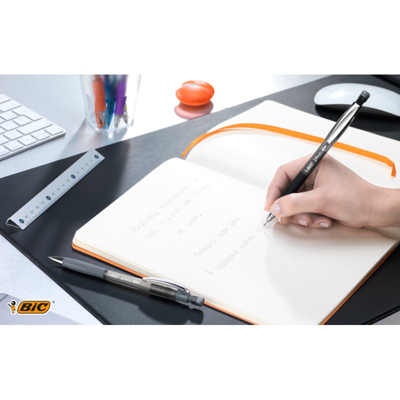 BIC porte-mine Velocity Pro, 0,5 mm, transparent/gris clair, HB