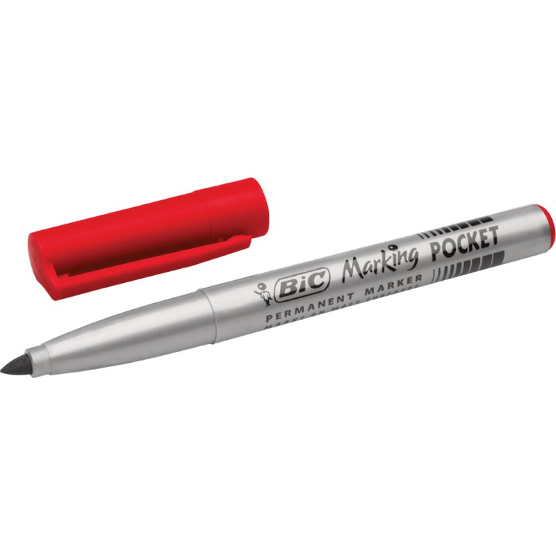 BIC marqueur permanent Marking POCKET ECOlutions, rouge, 1,1 mm