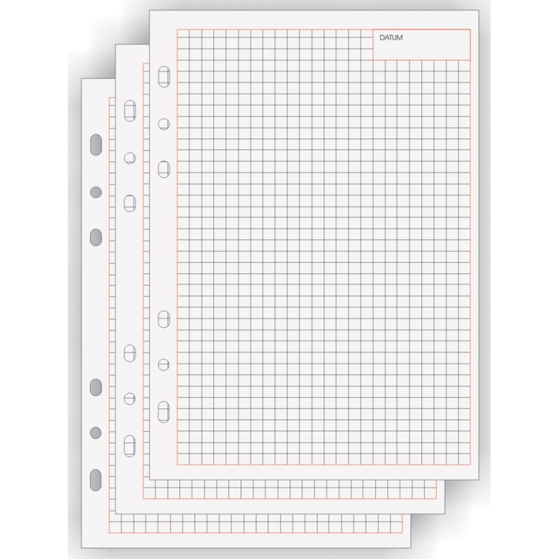 Bind feuilles de remplacement lignées A5 Manager, mécanisme à anneaux, 50 feuilles