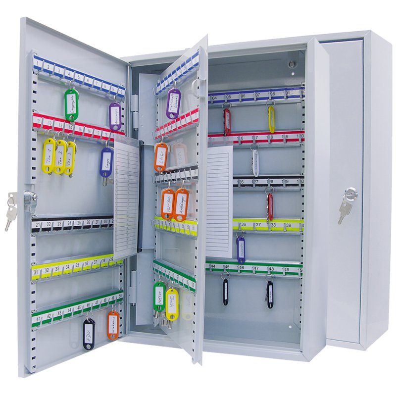 WEDO armoire à clés pour 200 clés, gris clair, 380×140×550 mm