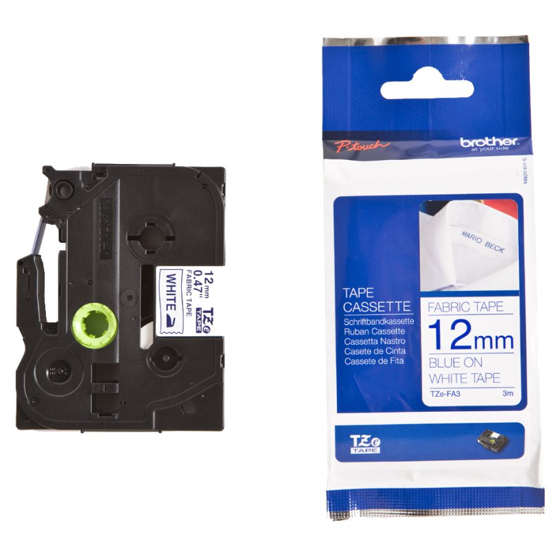 Brother TZe-N231 cassette d'étiquettes, 12 mm, noir sur blanc, 8 m