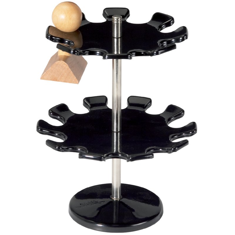 MAUL porte-tampon rond, 10 emplacements, noir