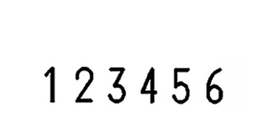 REINER pagineerstempel B6, schrifthoogte 4,5 mm, 6 cijfers