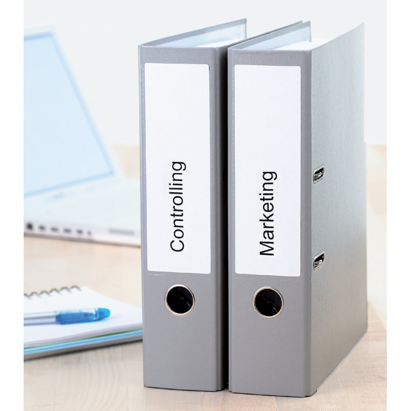 HERMA étiquettes pour dos de classeur SPECIAL, 192 × 61 mm, blanc, 100 pièces