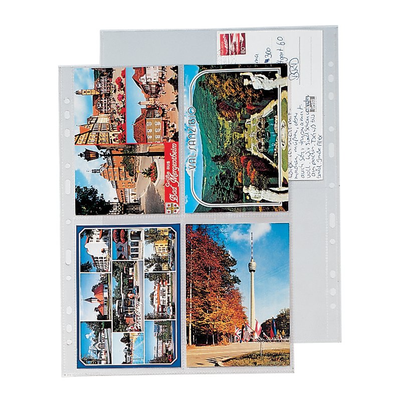HERMA pochettes pour cartes postales, pour cartes postales 10×15 cm, transparent, 10 pièces