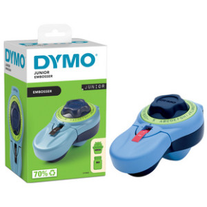 DYMO reliëflettertang Junior, geïntegreerd cassettevak, incl. 9 mm reliëfband zwart