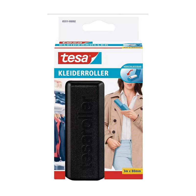 tesa recharge rouleau anti-peluches, 3 m × 80 mm