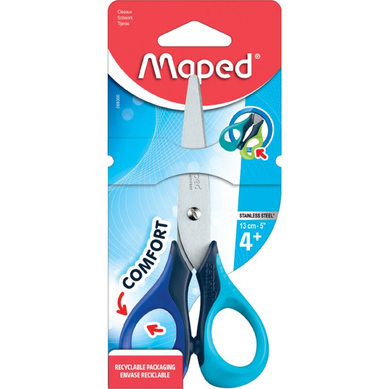 Maped ciseaux softgrip 3D, 130 mm, droitier