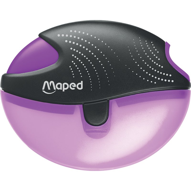 Maped taille-crayon Galactic, plastique coloré, assortiment bleu/jaune/violet