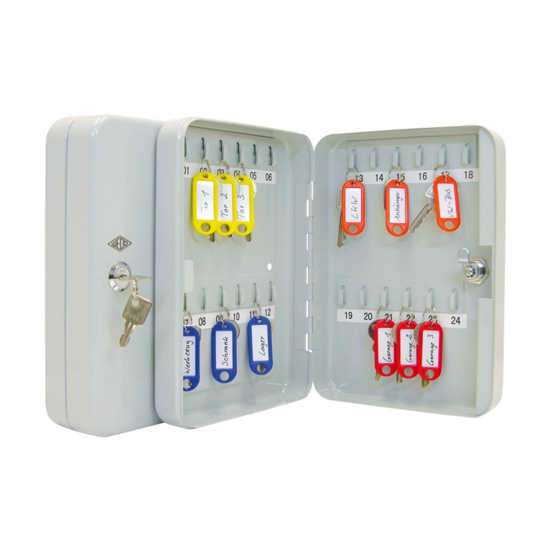 WEDO armoire à clés pour 70 clés, gris clair, 280×60×370 mm