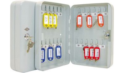 WEDO sleutelkast voor 110 sleutels, lichtgrijs, 280×80×370 mm