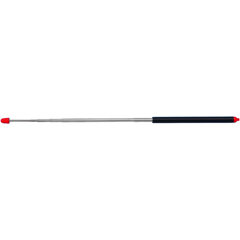 WEDO baguette de présentation télescopique, chromée/noire, 240-1260 mm, métal